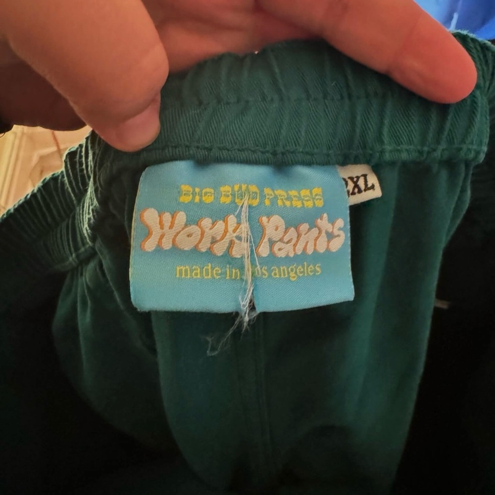 Teal Big Bud Press Work Pants 2XL